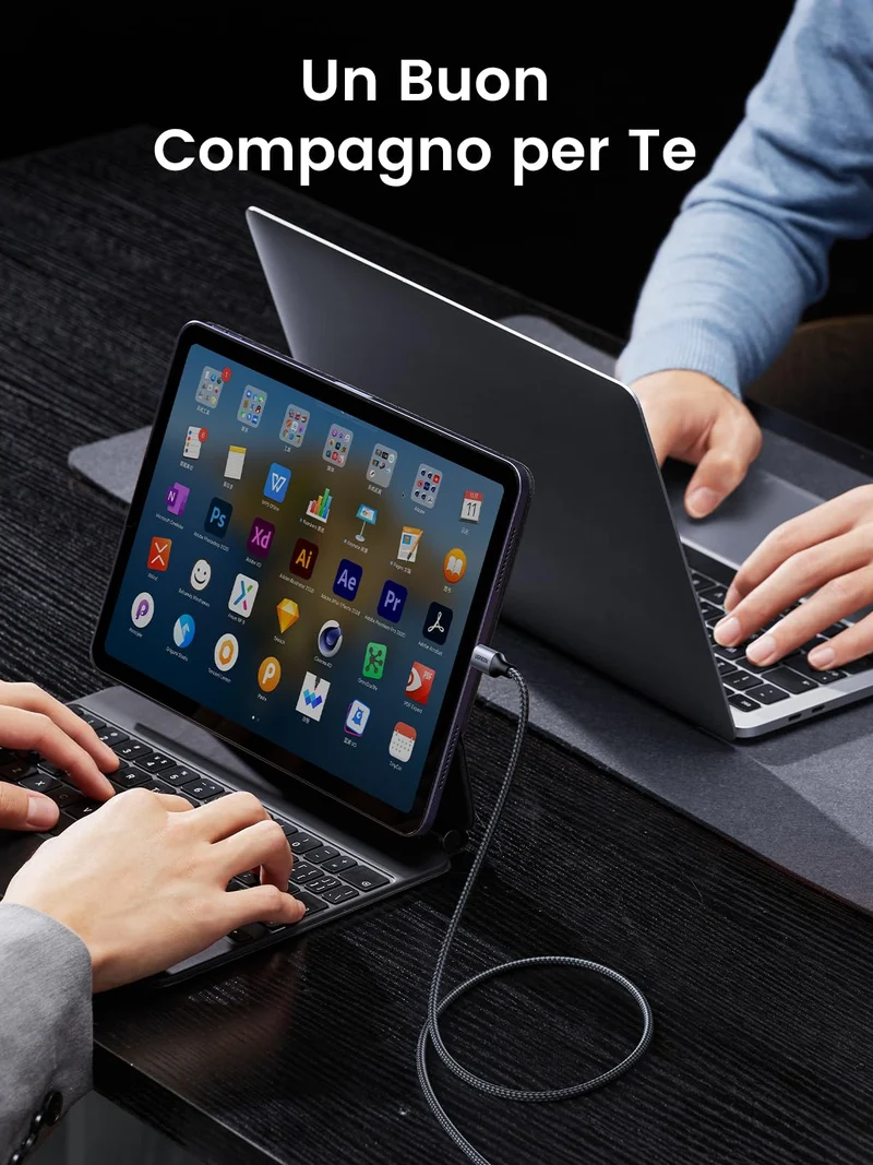 UGREEN Cavo USB C PD 60W, Cable Type C Compatible con iPhone 17 Pro Max Air/16/15 Plus Pro Max, iPad Air, Galaxy S25/S24/S23/S22/A54, Redmi, Pixel 9/8/7, PS5, Drone, ecc 1M