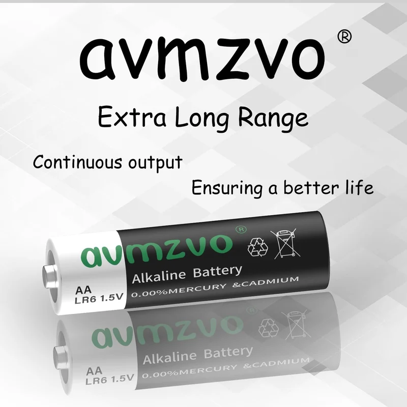 avmzvo Batterie AA, 80 pezzi, LR6 alcaline da 1,5 V, potenza durevole, potente, può essere utilizzata per giocattoli, sveglia e altri dispositivi elettronici