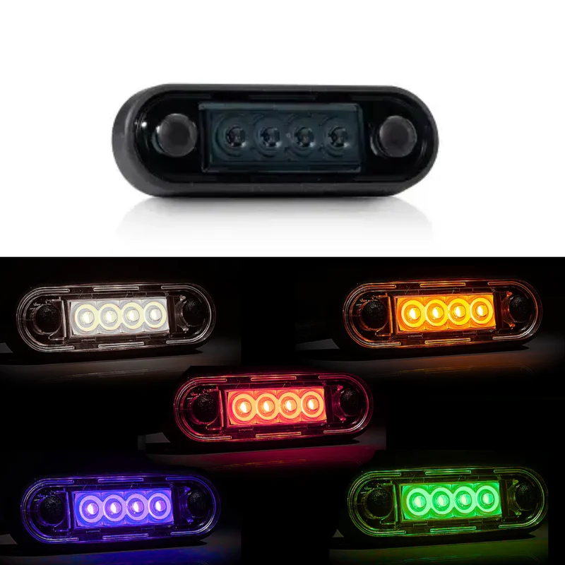 LED Marker Lights with Smoked Dark Lens