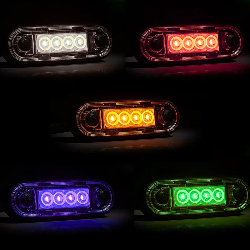 LED Marker Lights with Smoked Dark Lens