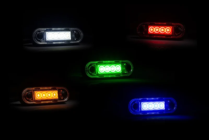 LED Marker Lights with Smoked Dark Lens