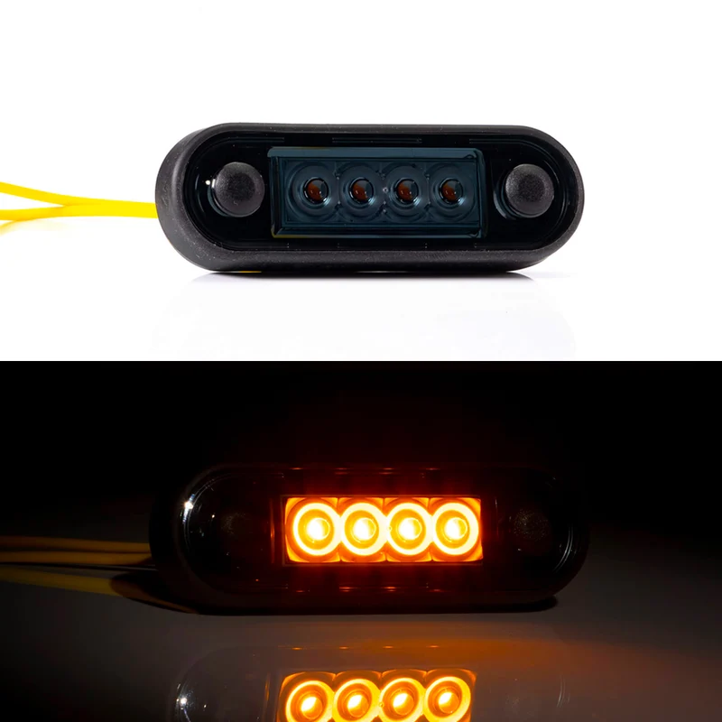 LED Marker Lights with Smoked Dark Lens