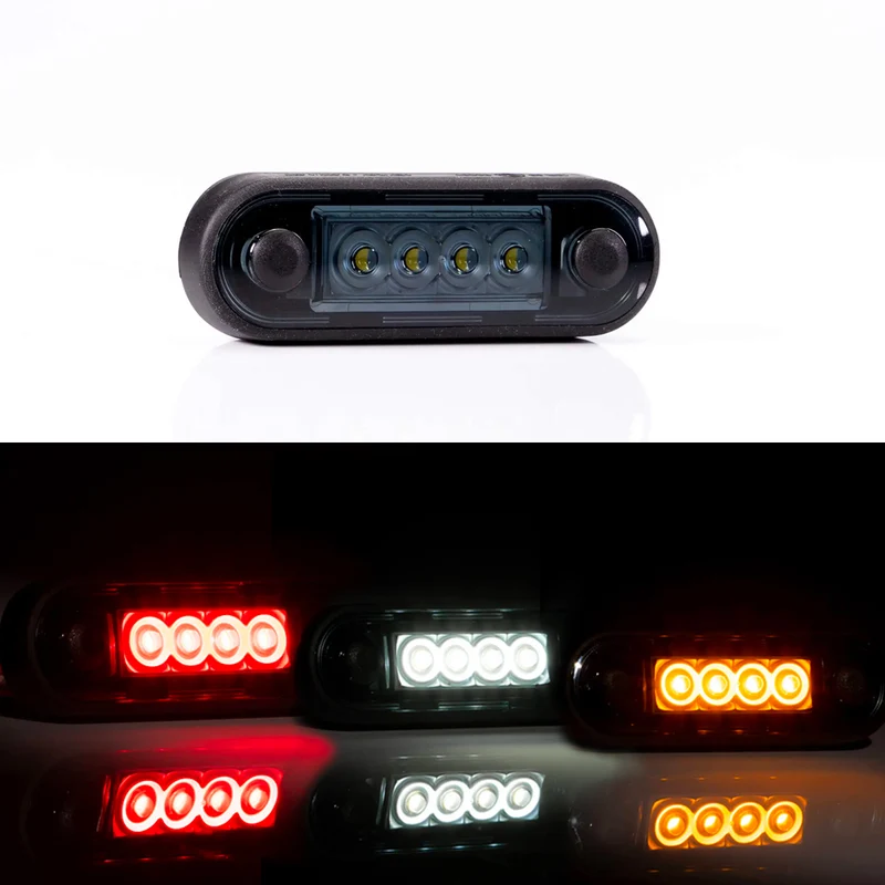 LED Marker Lights with Smoked Dark Lens