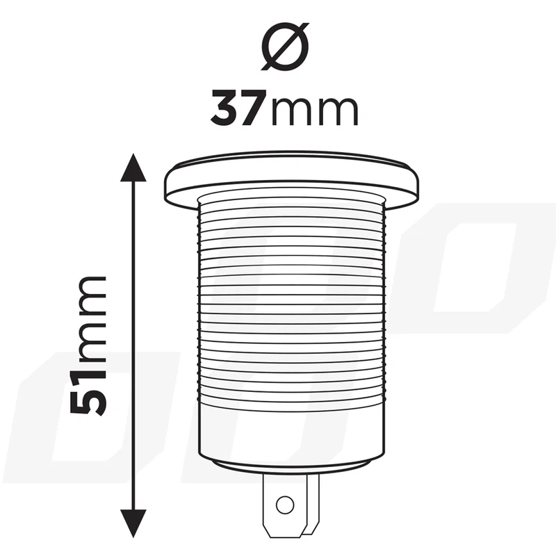 Power Supply DIN Socket 12/24V