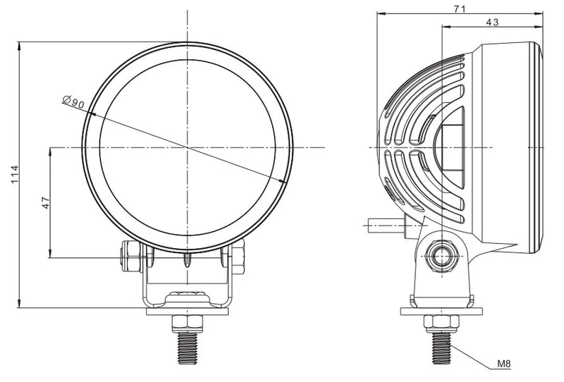 Faretto LED rotondo Fristom FT-365