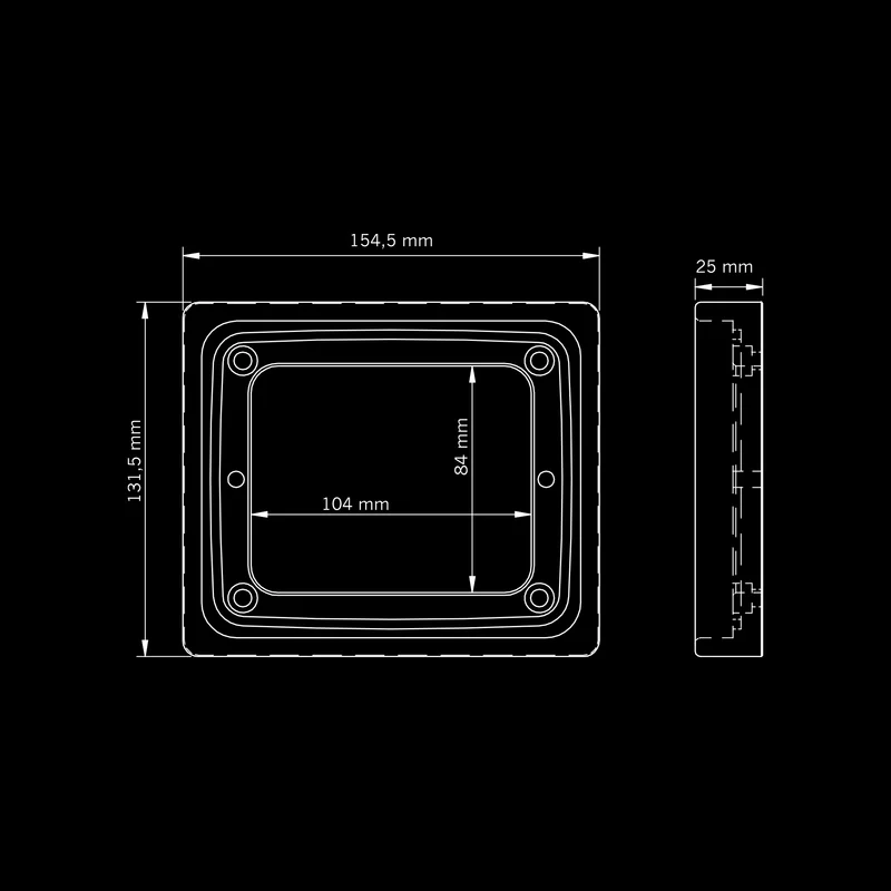 Strands IZE LED Single Mounting Frame / 1 Lamp Version
