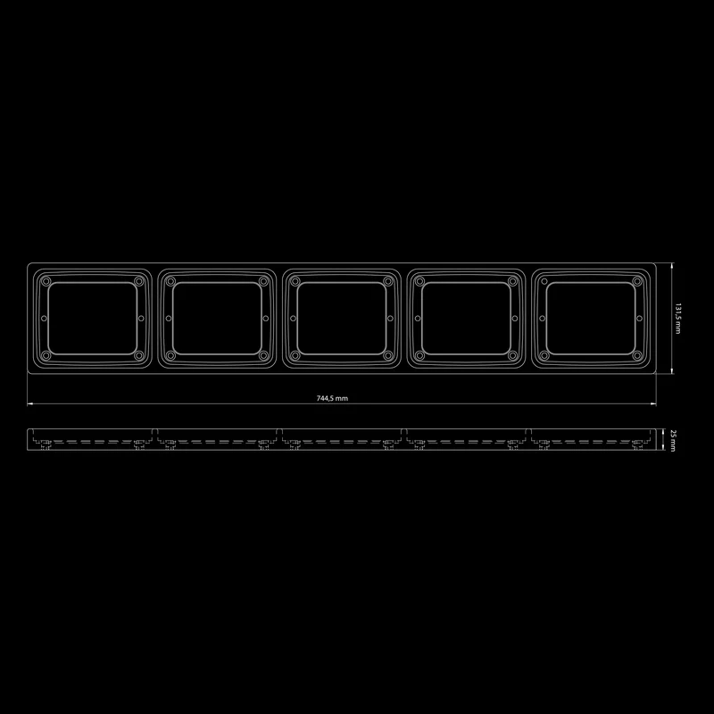 Strands IZE LED Mounting Frame / 5 Lamp Version