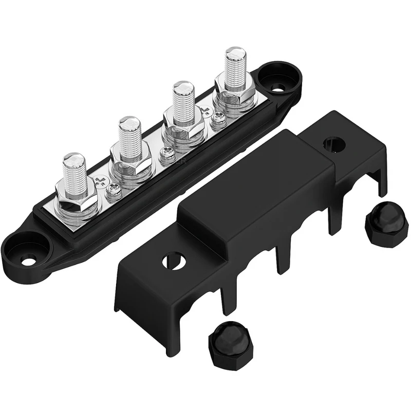 250A Busbar with 4 x M10 Studs and 3 x Screw Terminals