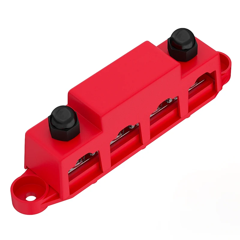 250A Busbar with 4 x M10 Studs and 3 x Screw Terminals