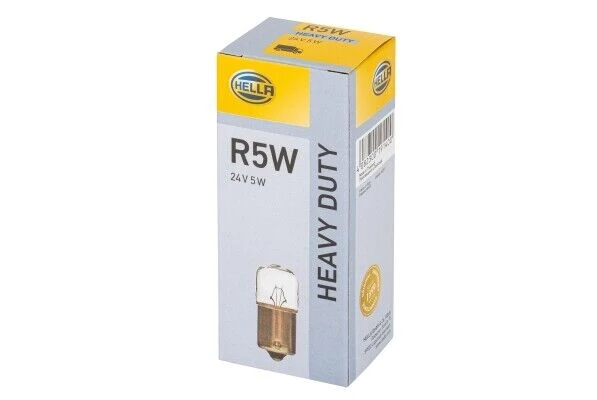 Lampadine per luci posteriori Hella 24 V per camion/5 W SCC/Contatto singolo piccolo/N. 149/Confezione da 10