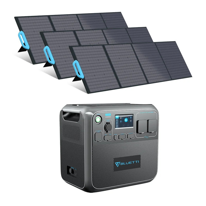 Kit Generatore Solare Bluetti 2048Wh AC200MAX + 3 Pannelli PV200 200W