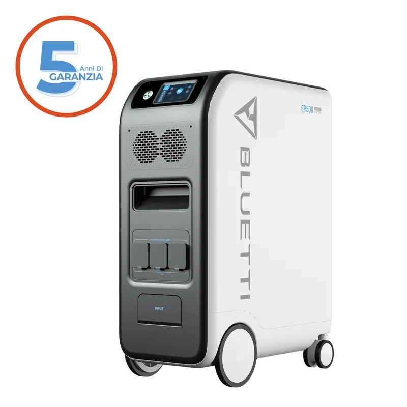 Generatore di Corrente Portatile Bluetti con Ruote 2000W 5100Wh – EP500