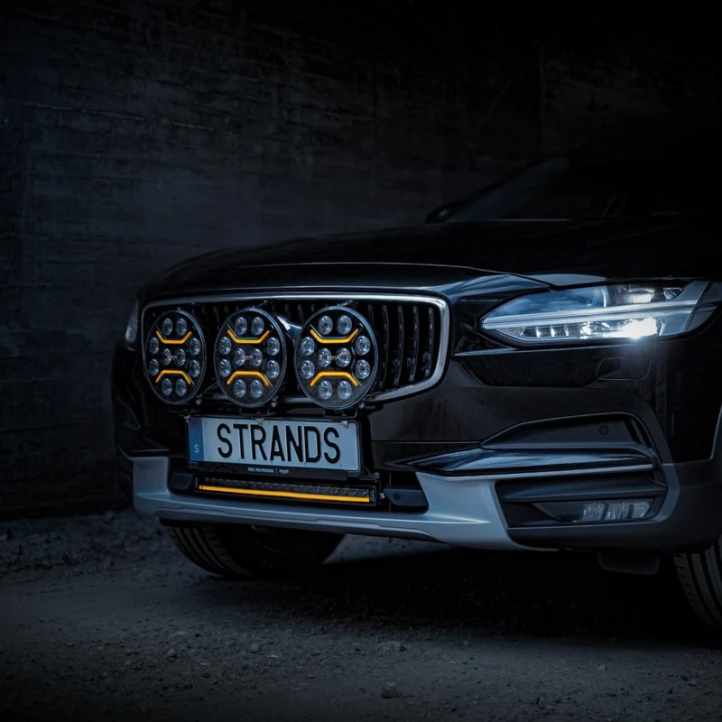 Strands Number Plate Mounting Bracket for 3 Spot Lights / Driving Lights