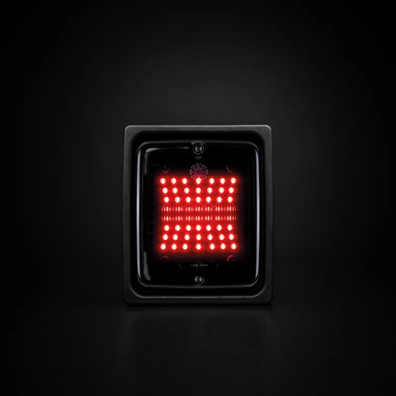 Strands Dark Knight Square IZE LED Tail Lights with Dark Lens