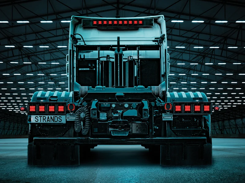 Strands Dark Knight Square IZE LED Tail Lights with Dark Lens
