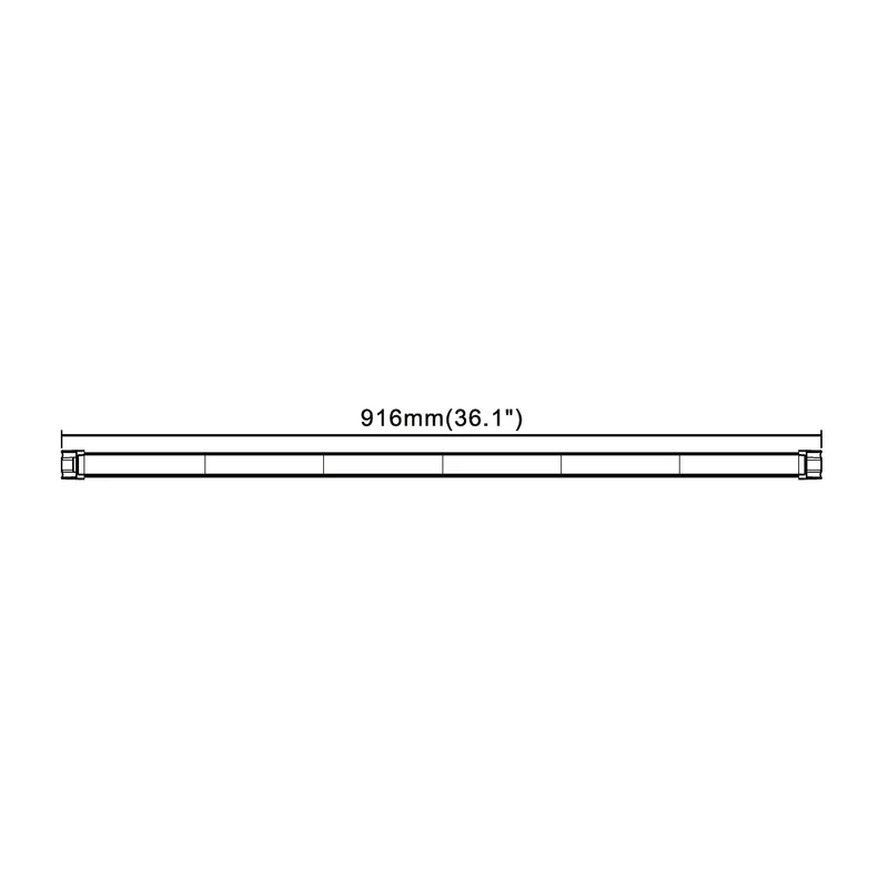 Barra luminosa stroboscopica di avvertimento di pericolo a LED / 3 piedi / 916 mm