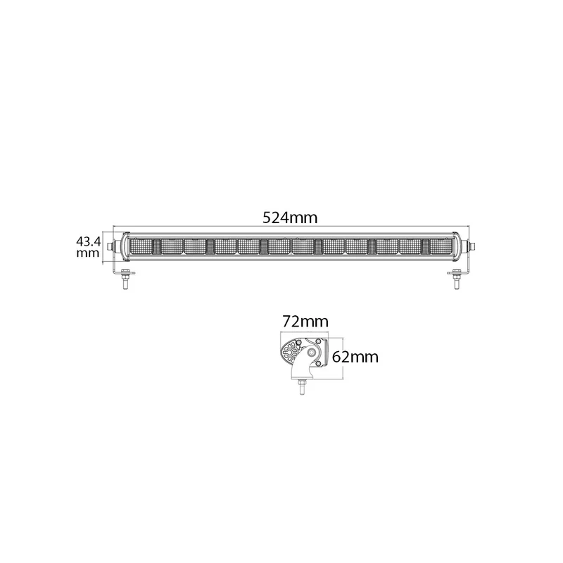 20" LED Light Bar with Position Light