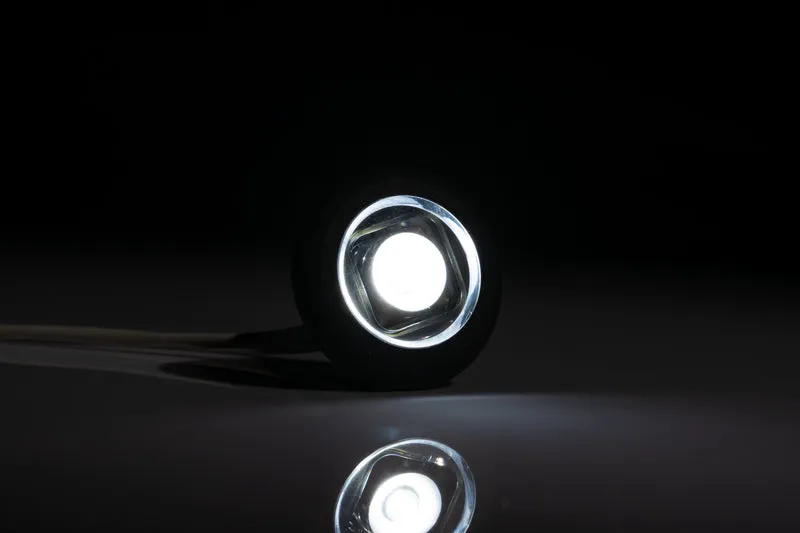 LED Bulls Eye Round Marker Lamp with Flat & Curved Gasket