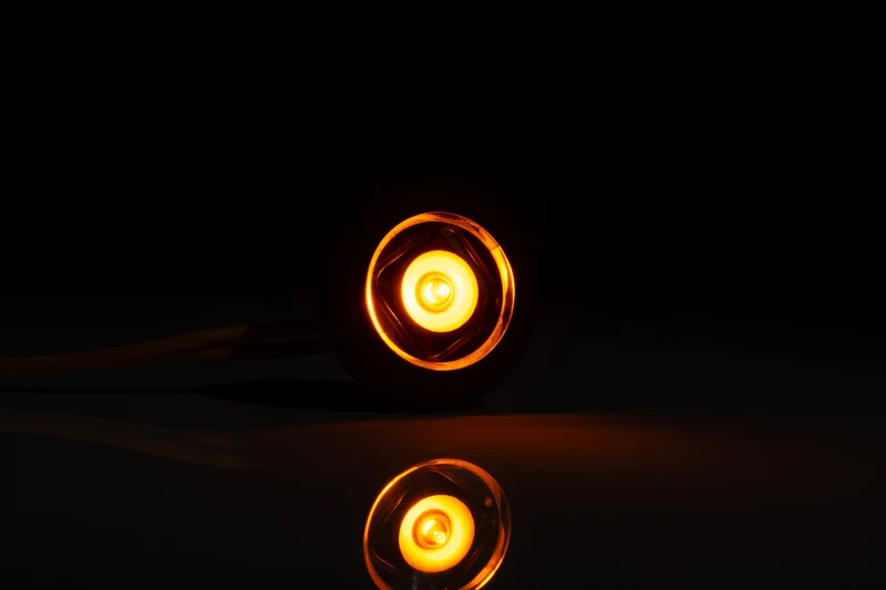 LED Bulls Eye Round Marker Lamp with Flat & Curved Gasket
