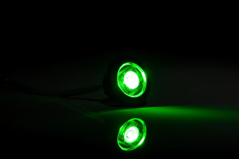 LED Bulls Eye Round Marker Lamp with Flat & Curved Gasket