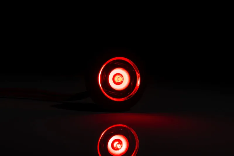 LED Bulls Eye Round Marker Lamp with Flat & Curved Gasket
