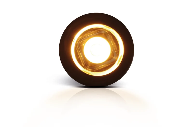 LED Bulls Eye Round Marker Lamp with Flat & Curved Gasket