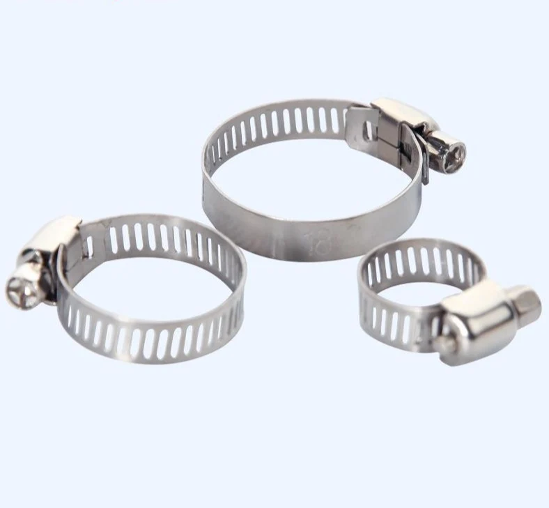Fascetta stringitubo a vite senza fine per tubi con diametro da 8 a 64 mm