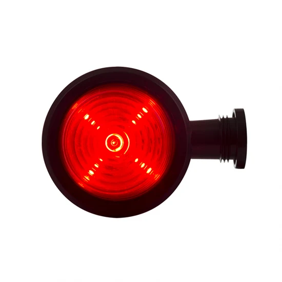 Old School Danish Short LED Outline Marker Light / Red & Clear Lens