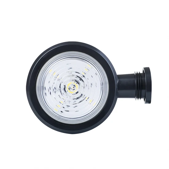 Old School Danish Short LED Outline Marker Light / Red & Clear Lens