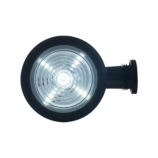 Old School Danish Short LED Outline Marker Light / Red & Clear Lens