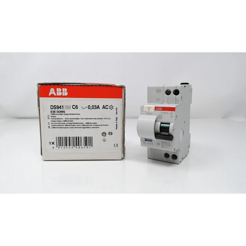 Interruttore Magnetotermico Differenziale ABB DS941 1P+N 30mA 4,5kA – C6-C32