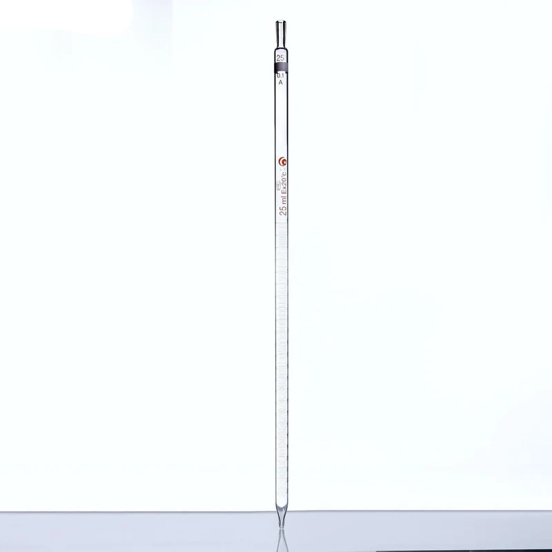 Pipette di misurazione, capacità da 0.1 a 50 ml, graduazione 0.1 ml