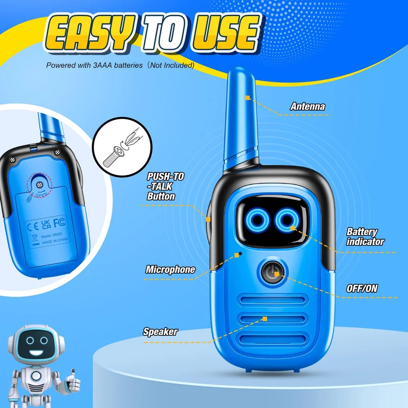 Gifitizi Giochi Bambini 3 4 5 6 7 8 9 10 Anni, Walkie-Talkie Bambini Regalo Bambino 3-10 Anni Gioco Bambino 3-10 Anni Maschio Giocattoli Bambino 3-10 Anni Giochi da Esterno