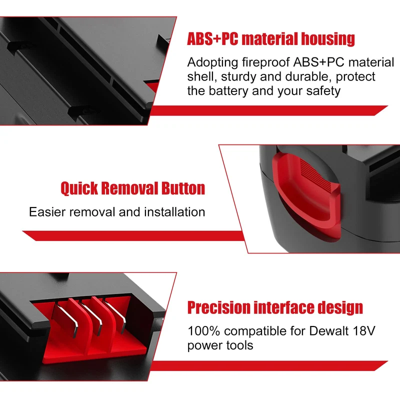 Moticett 18V 3.6Ah HPB18 Ricambio per Black Decker Batteria NI-MH Compatibile per Black Decker A1718 A18 A18E A18NH HPB18 HPB18-OPE Firestorm FS180BX FS18BX FS18FL FSB18 NST2118 244760-00