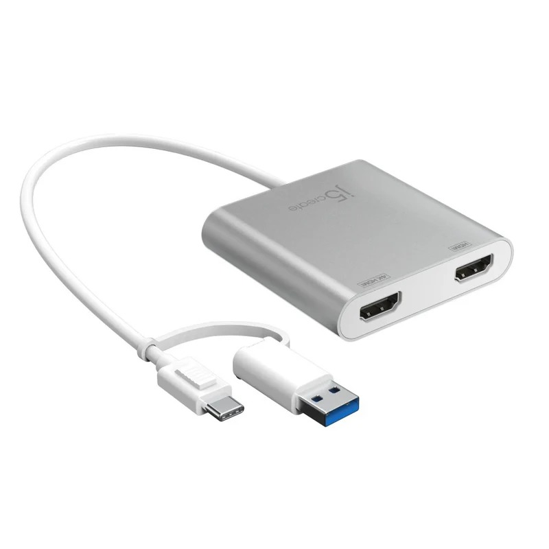 j5create Adattatore multi monitor da USB-C® a HDMI™ doppio