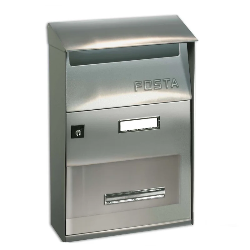 Trimec Alubox Cassetta Posta Postale Art. Ft Acciaio Inox Lucido (Satin)