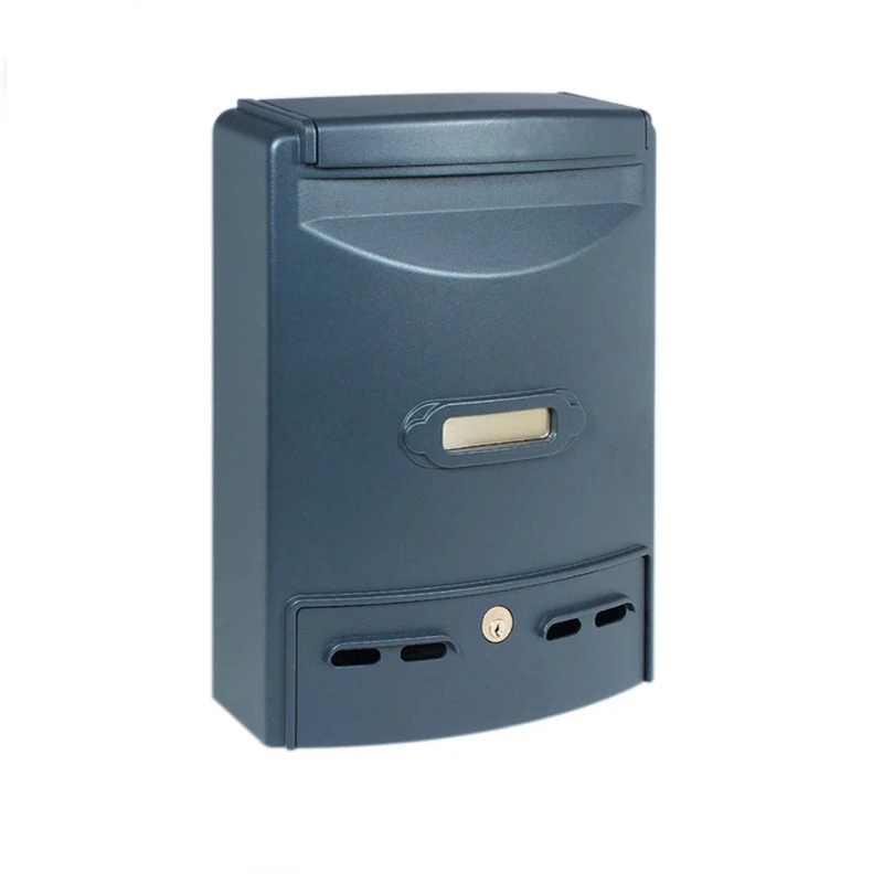 Cassetta Postale Per Riviste Grigio Ghisa Alluminio Pressofuso 29x10x39cm