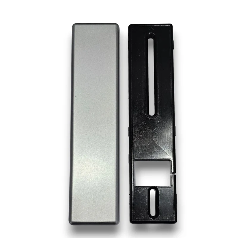 Placca Cieca Per Avvolgitori Persiane Avvolgibili Universale in Abs Grigio Satinato