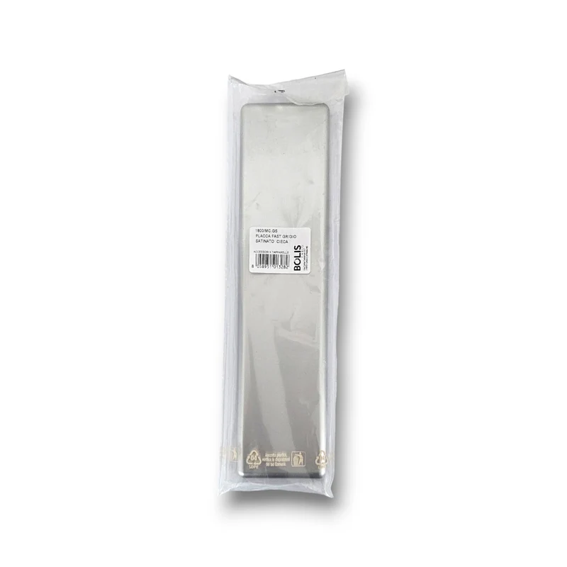 Placca Cieca Per Avvolgitori Persiane Avvolgibili Universale in Abs Grigio Satinato