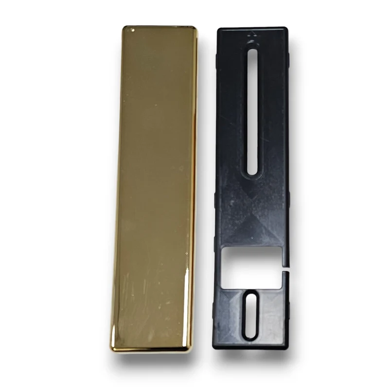 Placca Cieca Per Avvolgitori Persiane Avvolgibili Universale in Abs Oro Lucido
