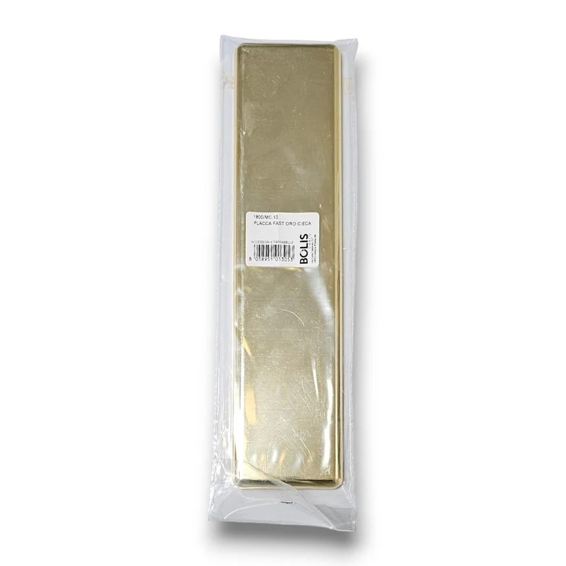 Placca Cieca Per Avvolgitori Persiane Avvolgibili Universale in Abs Oro Lucido