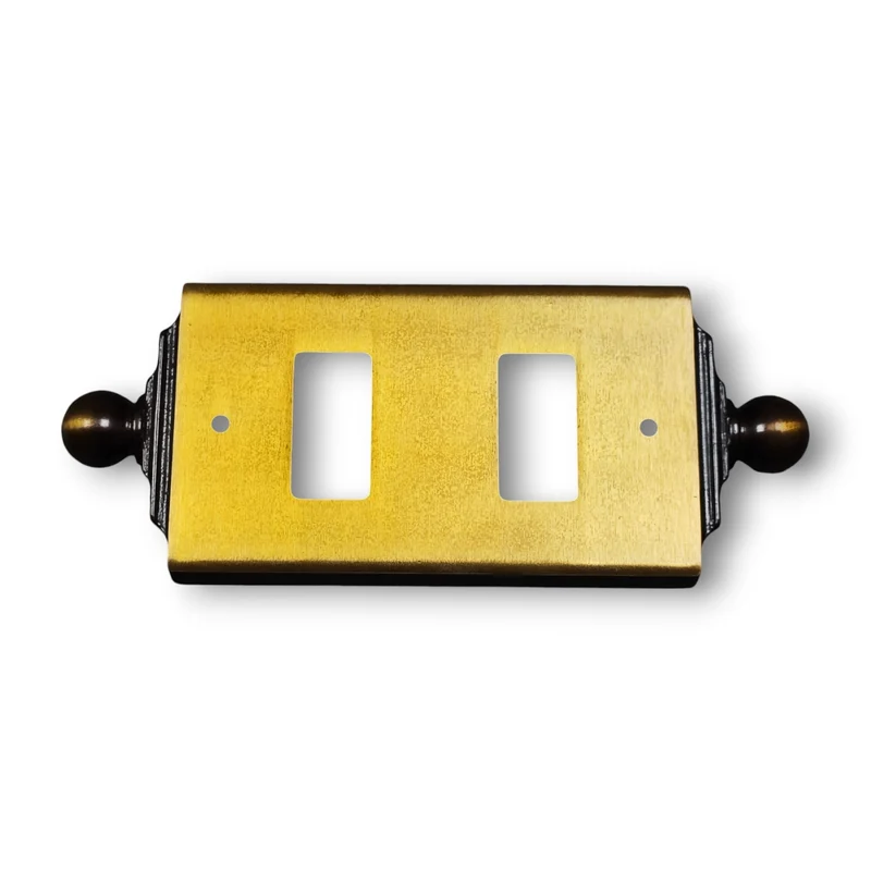 Placca Valli&Colombo 2P bronzata Serie Magic Bticino