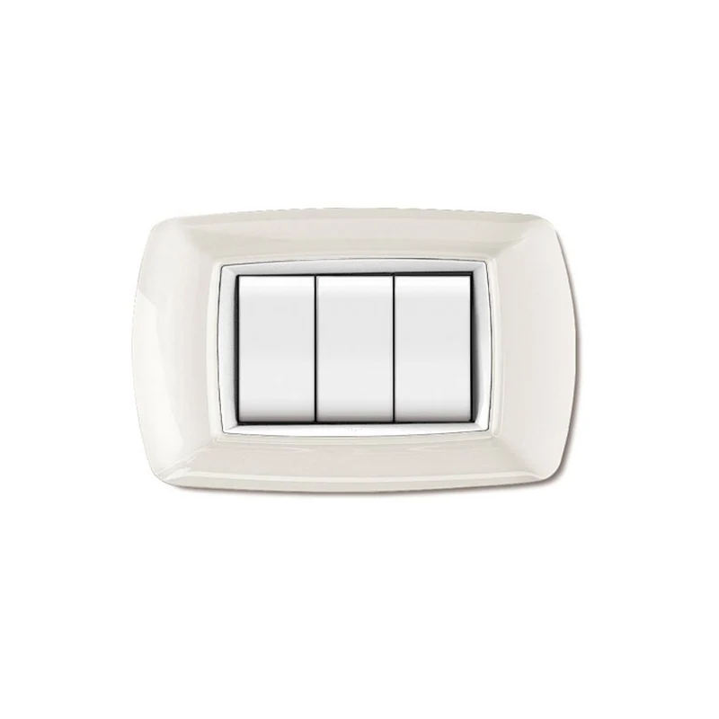 Placca MyLife Bianca Plastica compatibile con Serie Living Light Tech Bticino