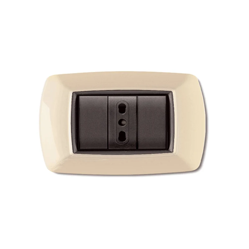 Placca MyLife Avorio Plastica compatibile con Serie Living Light Tech Bticino