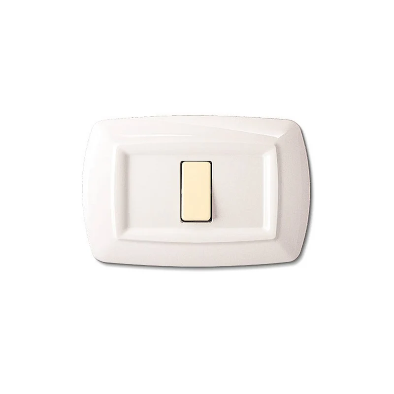 Placca Serie Magic Bticino in Plastica 1 Posto Bianca Per interruttori e prese elettriche