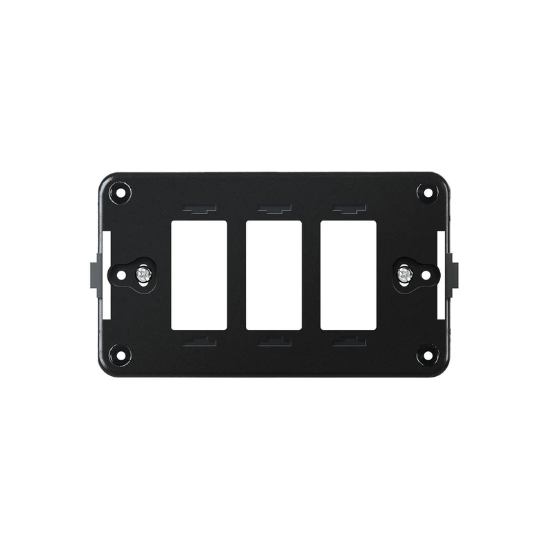 Supporto Placca Per Cassetta Rettangolare 3 posti Compatibile Magic Bticino Ticino 503