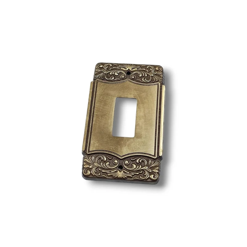 Placca per Presa Verticale Magic Bticino Civile Trifase V&C in ottone Vintage anni 60