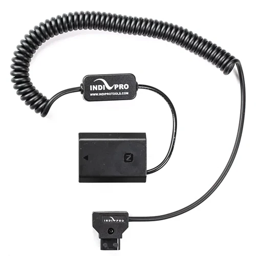 IndiPro: adattatore a spirale D-Tap per batteria fittizia Sony a7 III (NP-FZ100) (24-36")