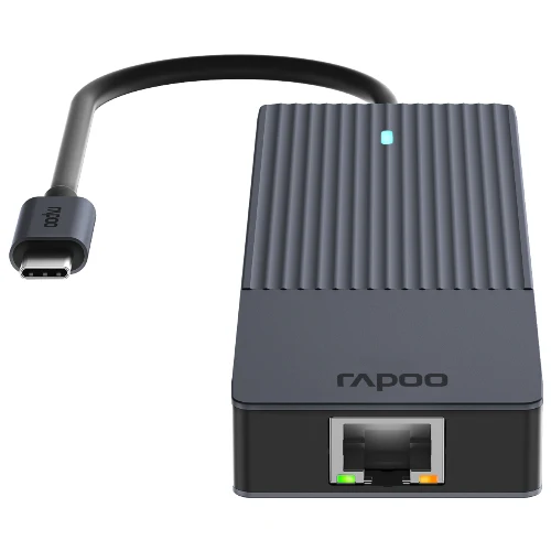 Rapoo Adattatore multiplo USB-C, 6 in 1