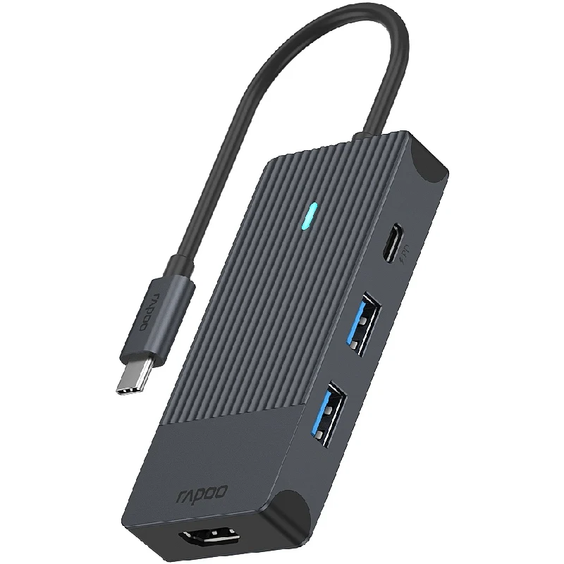 Rapoo Adattatore multiplo USB-C, 4 in 1
